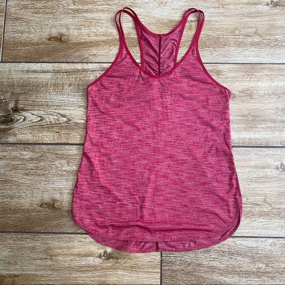 Lululemon What The Sport Singlet Size 6 Cranberry - Picture 9 of 12